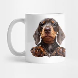 Dachshund Chocolate Tan Pup Mug